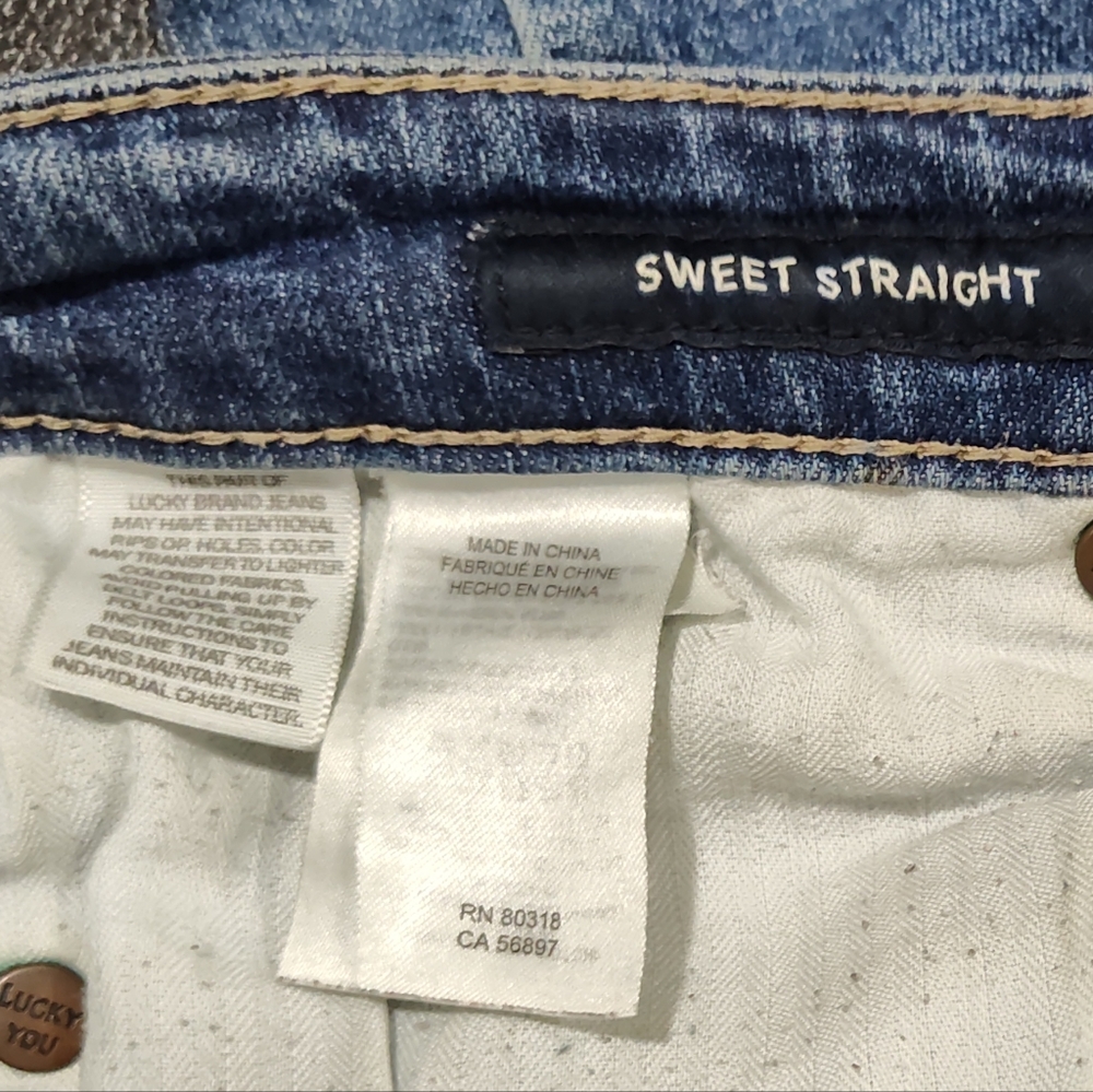 Lucky Brand Women's Sweet Straight Blue Jeans Size 6/28 Regular - Picture 8 of 8